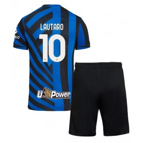 Fotbalové Dres Inter Milan Lautaro Martinez #10 Dětské Domácí 2024-25 Krátký Rukáv (+ trenýrky)